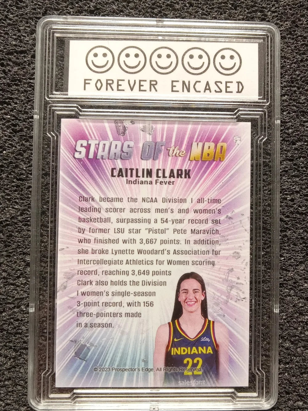 Caitlin Clark Indiana Fever Cracked Ice Basketball Rookie Catd